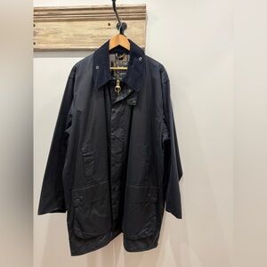 Barbour Men’s Border Wax Jacket - Navy